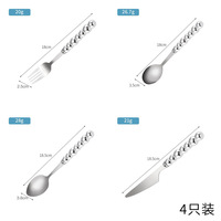 Ensemble de couverts créatifs en acier inoxydable 24 pièces, finition miroir, durables, avec support pour 6 personnes, pour la maison et les mariages