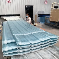Tôles de toiture ondulées en PRV personnalisées de 0,8 mm à 3,0 mm, diverses couleurs, panneaux en fibre de verre transparents, directement de l'usine OEM