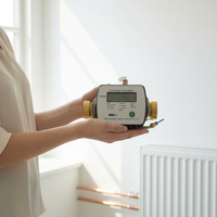 Compteur de chaleur ultrasonique DN32 avec M-bus/RS485/LORAWAN/4G/NB-IoT, compteur BTU adapté à la mesure de la chaleur