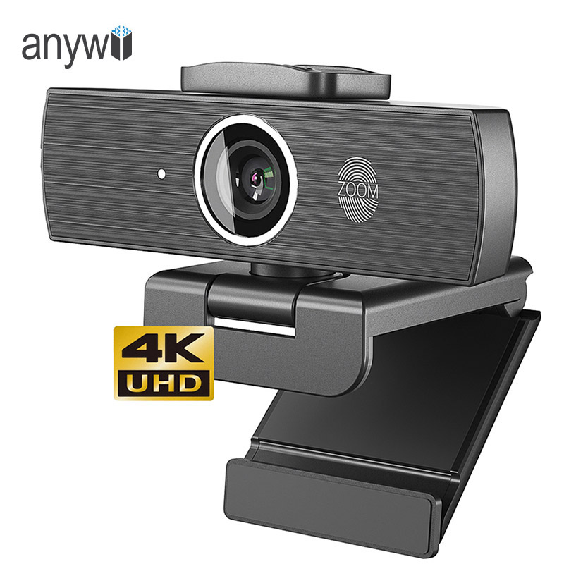 4K USB Streaming Webcam – Ultra HD Wide-Angle Webcam with Microphone for PC &amp; Laptop