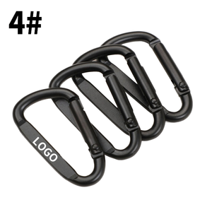 Bán Buôn 4Cm 1.65 Inch Phẳng D-Ring Mini Nhôm Carabiner Biểu Tượng Tùy Chỉnh Keychain Móc Cho Cắm Trại Đi Bộ Đường Dài OEM Tùy Chỉnh Thép - Product Image 2