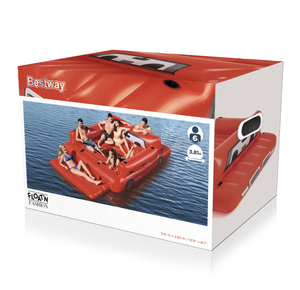 Bestway 43304 - Colchoneta Flotante Gigante para Fiestas en Forma <span class=keywords><strong>de</strong></span> Camión Rojo, 3.81m X 2.62m - Product Image 6