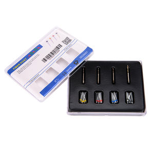 Tandheelkundige Rechte Schroef Hoge Intensiteit Kwartsvezelhars Paal Taps Toelopende Endodontie Spiraalvormige Vezelpaal Met Boren - Product Image 3