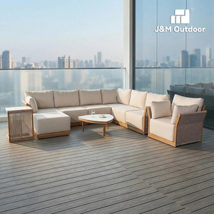 Ensemble de salon de jardin, patio, balcon, salon J&m Outdoor, imperméable, ignifuge, écologique, cadre en aluminium de luxe, design moderne, pour T830 - Product Image 6