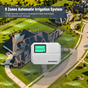Contrôleur d'irrigation WiFi INKBIRD, minuterie de contrôle automatique d'irrigation goutte à goutte IIC-800, contrôleur de minuterie WiFi pour irrigation automatique goutte à goutte - Product Image 4