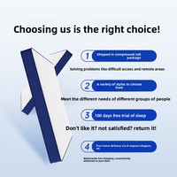 Matelas à ressorts indépendants en latex, mousse à mémoire de forme épaisse de qualité hôtelière, confortable, détachable, pour la maison, protection de la colonne vertébrale