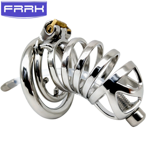 FRRK-12B Chastityล็อคผู้ใหญ่Chastityอุปกรณ์สแตนเลสSeriesผู้ผลิตโดยตรงA SubstituteผมDerailment - Product Image 2