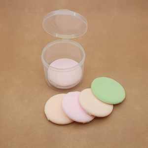 Stockage de bouffées de maquillage avec couvercle, boîte d'emballage en plastique ronde transparente en PP, boîte vide moulée par injection - Product Image 2