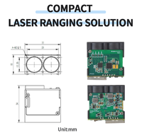 Sensor de Distancia Láser de Alta Precisión SDFM600, Rango de Detección de 0.05-600m, Precisión de 10cm, Admite Protocolo Personalizado