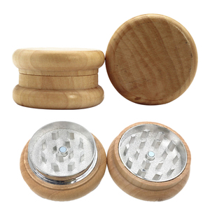 Hiện Đại Bằng Gỗ Khô Thảo Mộc Máy Xay Phổ Biến Gia Vị Máy Xay Bob Mô Hình Thiết Kế Gia Vị Shredder Biểu Tượng Tùy Chỉnh 52 Mm Thuốc Lá Thảo Mộc Máy Xay - Product Image 5