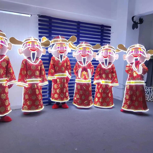 Đầy đủ màu sắc LED dạ quang trang phục/kính/Robot costumewomens & Mens cho - Product Image 5