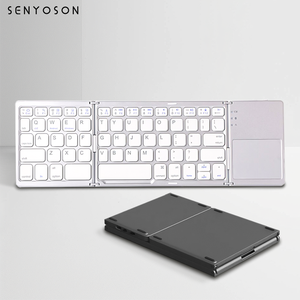 SYX-<span class=keywords><strong>Clavier</strong></span> d'affaires pliable portable personnalisé à trois canaux, nouvel équipement de bureau <span class=keywords><strong>numérique</strong></span> <span class=keywords><strong>sans</strong></span> <span class=keywords><strong>fil</strong></span> TYPE-C BT USB rechargeable - Product Image 2