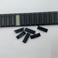 Bouchon anti-poussière noir SC 5G compatible à enfoncer 27x9mm pour panneau de distribution de fibre optique et étanchéité d'entrée de câble