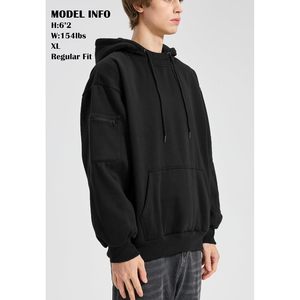 FOXA <b>Mens</b> Hoodie With Built In Eye Mask Multi Pockets Unisex <b>Pullover</b> Travel Hooded Sweatshirt Casual Wear - Product Image 4