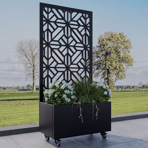 Grande Fioriera in Alluminio Stile Australiano con Griglia Metallica, Recinzione da Giardino e Schermo Privacy Verniciato a Polvere Resistente - Product Image 2
