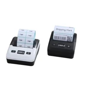 Impresora térmica de etiquetas, dispositivo de impresión portátil inalámbrica de 80mm, para Moka POS APP, color azul