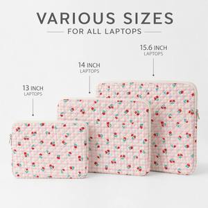 Housse pour ordinateur portable en polyester matelassé, imprimé floral vintage, étui pour tablette pour <span class=keywords><strong>iPad</strong></span> Air <span class=keywords><strong>Pro</strong></span> <span class=keywords><strong>11</strong></span> 13 <span class=keywords><strong>pouces</strong></span>, <span class=keywords><strong>pochette</strong></span> de protection pour Macbook - Product Image 3