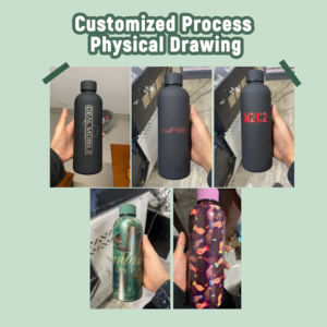 High Quality Drink Bottle Insulated Vacuum Black Metal <b>Flask</b> Bottle 500ml Waterbottle Stainless Steel Water Bottle Custom Logo - Product Image 6