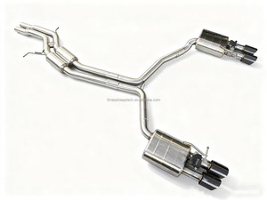 Système d'échappement Catback à haute performance avec silencieux pour Audi <span class=keywords><strong>S4</strong></span> S5 B8 B8.5 <span class=keywords><strong>B9</strong></span> 3.0t, en acier inoxydable poli miroir - Product Image 3