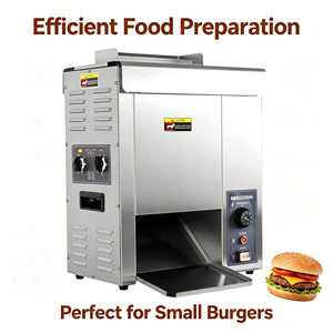 Máquina Calentadora de Panes para Hamburguesas Automática de Tipo Cadena Comercial, Tostadora Vertical de Panes para Hamburguesas para Restaurantes de Comida Rápida - Product Image 5