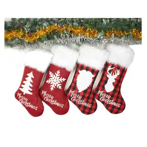 圣诞树吊坠圣诞袜礼品袋礼品袋橱窗展示糖果袋可爱创意