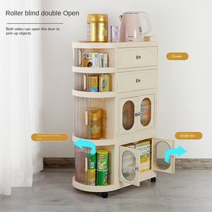 Chariot de rangement mobile multicouche moderne Installation gratuite Rangement pour livres et articles divers Armoire Tiroir Rangement - Product Image 3