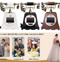 Audio vidéo livre d'or cabine téléphonique fête d'anniversaire personnalisé mariage livre d'or téléphone mariage invité cadeaux décoration