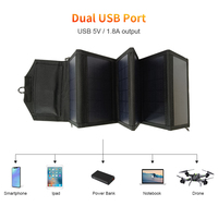 Sunpower – cellules de panneau solaire pliables d'extérieur 5V USB, chargeur solaire Portable batterie pour téléphone Portable voyage Camping randonnée