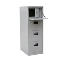 Armoire de classement format légal, mobilier de bureau à domicile, rangement de documents, armoire verticale en acier à 4 tiroirs avec coffre-fort