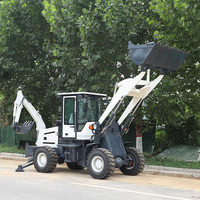 Livraison Gratuite Chargeuse-Pelleteuse Mini Chinoise Euro V EPA 4x4, Tracteur Compact avec Chargeur et Pelleteuse, Pelles Rétro Usagées