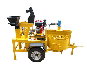 Nhà Máy Giá M7MI Twin Của Nhãn Hiệu Diesel/Động Cơ Đất Sét Đất Lồng Vào Nhau Interlock Khối Máy Làm Gạch Khối - Product Image 1
