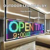Cartelera de desplazamiento de pantalla LED a todo color con control WiFi para publicidad exterior para centros comerciales con función SDK de texto
