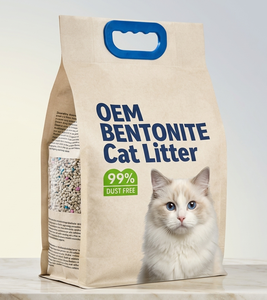Litière pour chat de qualité supérieure, bentonite, absorption d'humidité supérieure, forte absorption des odeurs, fabrication industrielle - Product Image 1