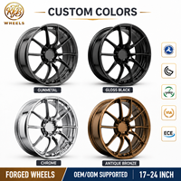 KFB Yolcu Araba Jantları Parlak Siyah Kaplama 17-24 İnç 5x114.3 5x120 Chevrolet Camaro SS Dodge Charger SRT Dövme Alaşım Jantlar