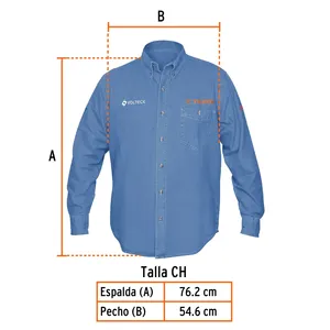 เสื้อเชิ้ตเดนิมแขนยาวผู้ชาย รุ่น BOX 1, CH, TRUPER - Product Image 3