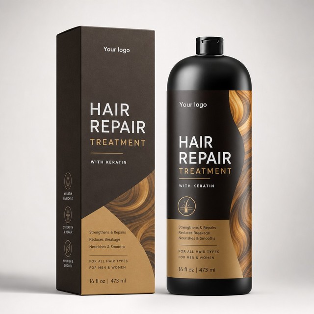 Professional Salon Supply Keratin Repair Professional Premium Natural Gentle Effective Advanced Daily Hair Repair Treatment