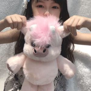 Peluche de Cerdo Suave y Fragante, Ternero de las Tierras Altas Escocesas, Compañero de Sueño Relajante, Almohada para Abrazar, Comodidad Diaria - Product Image 3