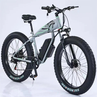Vélo électrique Fatbike à double frein à disque de 26 pouces, 500w 750w 1000w, suspension intégrale, pneus larges