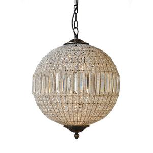 Lustre de luxe en forme d'œuf, cristaux, éclairage, style <span class=keywords><strong>espagnol</strong></span>, traditionnel, vintage, globe en bronze, lampes pendantes françaises, lustre - Product Image 2