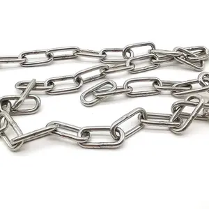 High Quality 316 304 Ship Anchor Chain Combined Round Cornered 6mm 8mm Stainless 316 Welded Chain