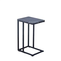 Table basse en bois avec structure métallique, style nordique moderne, luxe léger, simple, pour salon, table d'appoint mobile