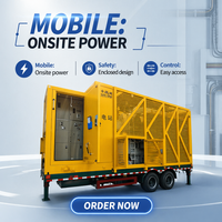Poste de transformateur compact mobile préfabriqué triphasé 35 kV de type boîtier 630 kVA-3000 kVA pour installation solaire extérieure