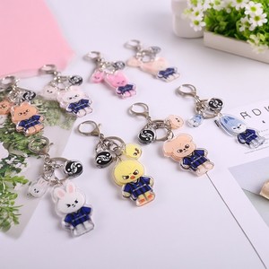 Llavero de Plástico con Dibujos Animados de KPOP <span class=keywords><strong>Stray</strong></span> Kids SKZ, Llavero Acrílico con Foto Digital Impresa con Protección UV, Tipo de Metal de Acero Inoxidable para Llaves - Product Image 4