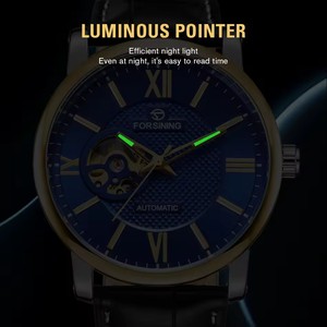 Reloj Mecánico de Esqueleto Forsining <span class=keywords><strong>para</strong></span> <span class=keywords><strong>Hombre</strong></span>, Esfera Blanca, Correa de Cuero Marrón, Reloj Automático de Negocios, <span class=keywords><strong>Relojes</strong></span> de Lujo <span class=keywords><strong>para</strong></span> <span class=keywords><strong>Hombre</strong></span>, Nuevo - Product Image 2