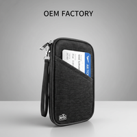 Organisateur de documents de voyage familial haut de gamme, porte-passeport personnalisé avec protection RFID