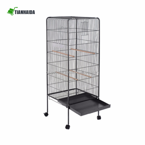 Pet papağan ev kafesleri kuş yetiştiriciliği için Metal büyük boy büyük kuş kafesleri - Product Image 5