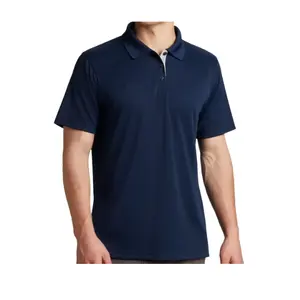 High Quality Men's Casual Cotton T-Shirt Oversized Streetwear with Custom <b>Logo</b> Print Long Fitness Polo - Product Image 1