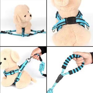 Cuerdas para caminar para perros de alta calidad, correas reflectantes de nailon de imitación para perros, correas de arnés para mascotas, collares, cuerdas de escalada en roca - Product Image 5