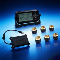 Système de surveillance de la pression des pneus (TPMS) pour camions à 2-26 roues avec répéteur de signal, alarme en temps réel, écran LCD, vente directe usine