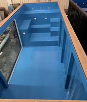 Piscine extérieure de conteneur d'expédition en fibre de verre de taille personnalisée durable de conception attrayante